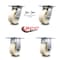 Service Caster 5 Inch Nylon Caster Set with Roller Bearing 2 Swivel Lock and 2 Rigid SCC SCC-35S520-NYR-BSL-2-R-2 - alternate 3